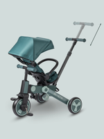 Трехколесный велосипед Micro с родительской ручкой, синий