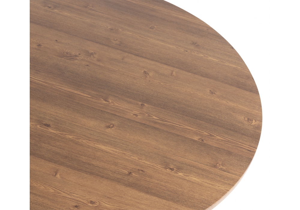 Стол деревянный Woodville Барел 110 орех кантри, черный, ножки черные