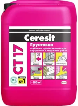 Грунтовка глубокого проникновения Ceresit CT 17