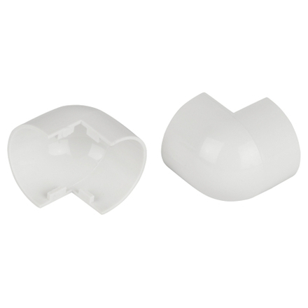 Внешний угол ЭРА OC-KK-20-12-FW для полукруглого кабель-канала белый 20х12мм 2шт/комплект