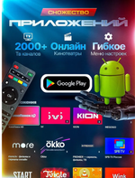 Медиаплеер Android, 4 ГБ/128 ГБ, Wi-Fi, черный матовый