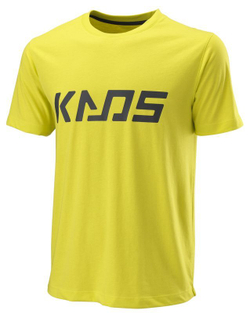 Мужская теннисная футболка Wilson Kaos Tech Tee - желтый