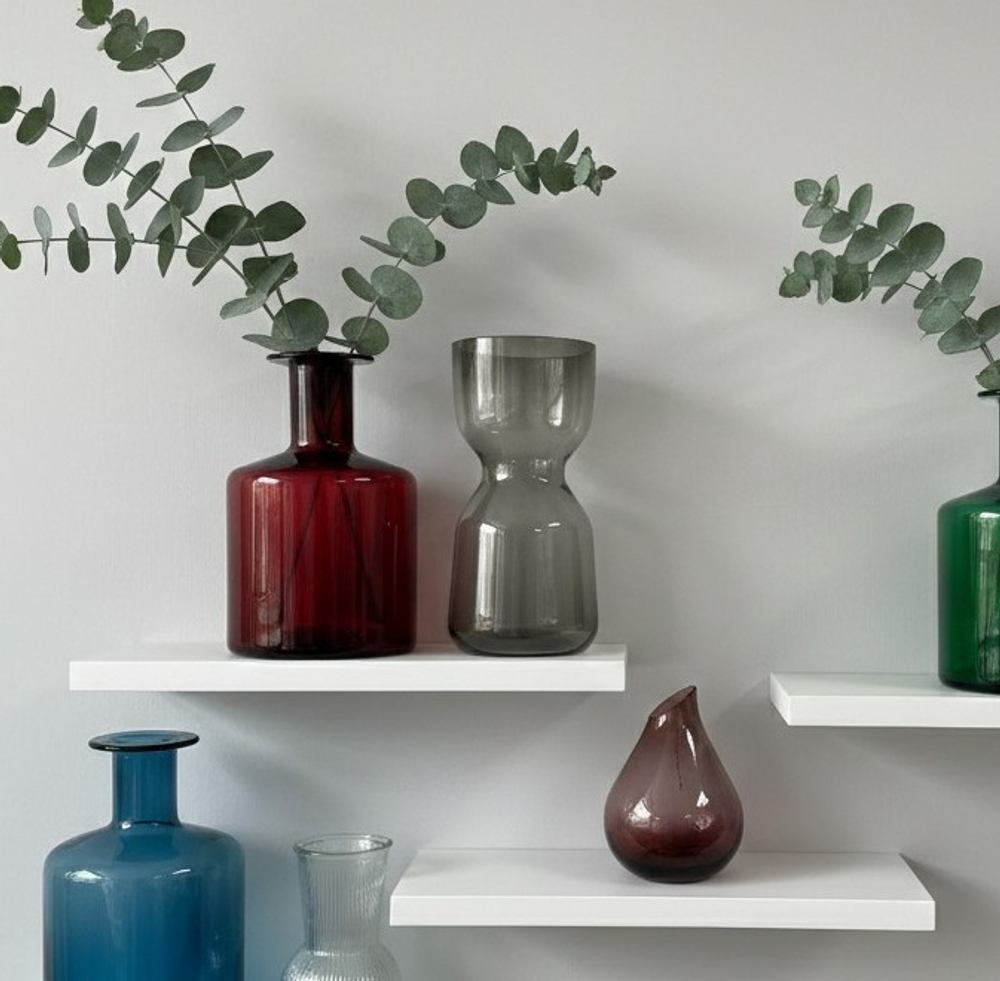 Ваза стеклянная Timglas, черный, стекло