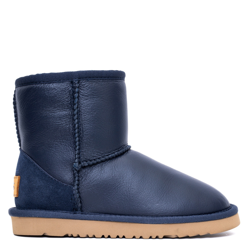 UGG Kids Classic Short Metallic Navy