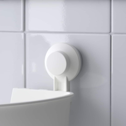 IKEA TISKEN  (ИКЕА ТИСКЕН)  -  Угловая полка с присоской, белая