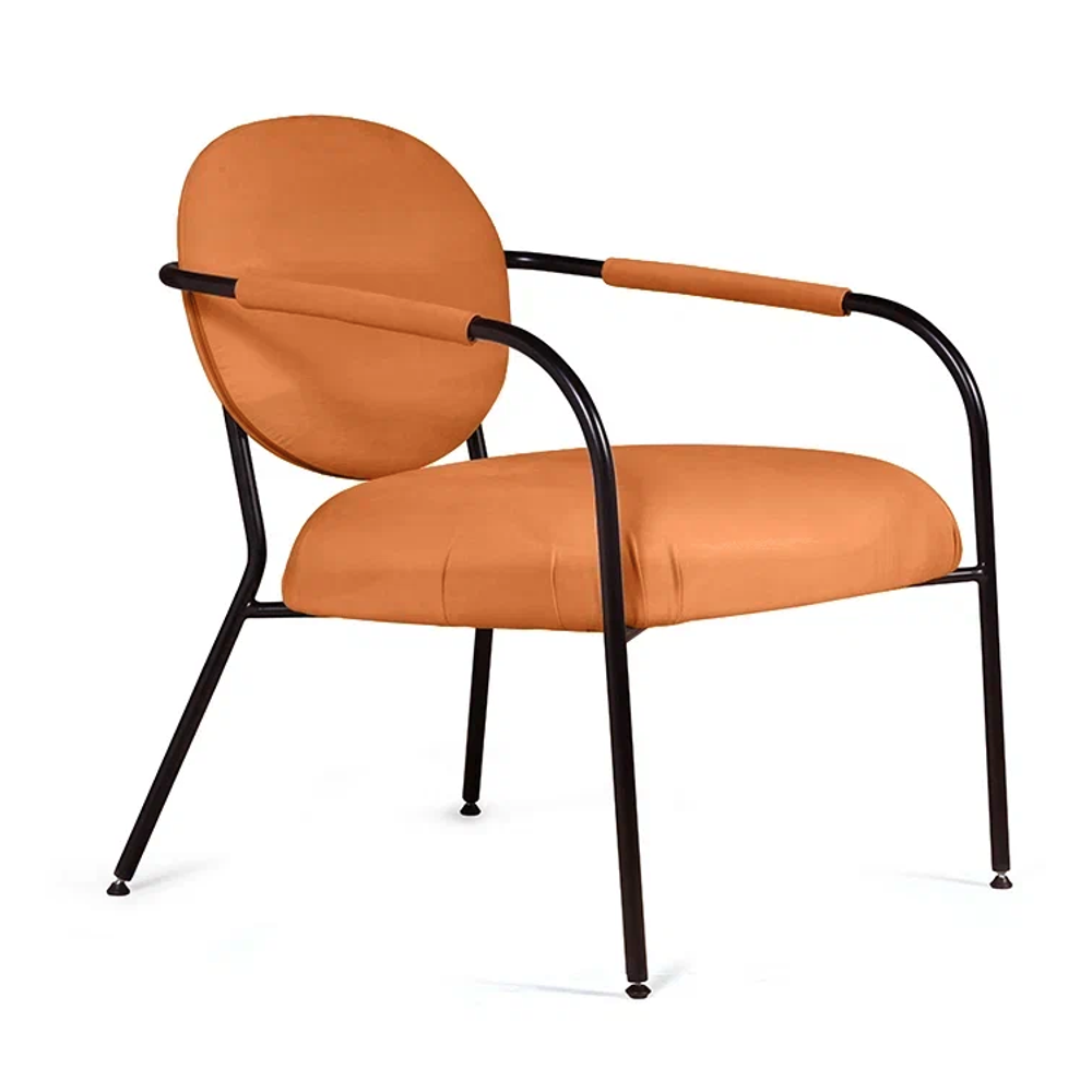 Лаунж кресло EGO, велюр терракот