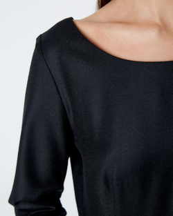 Платье из шерсти Берберри черный