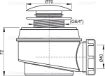 Сифон для душевого поддонa Alcaplast A465-50 click/clack