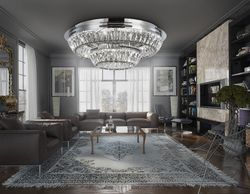 Ambrella Потолочная светодиодная люстра с хрусталем Traditional TR5029