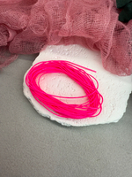 Шнур для плетения браслетов 0,8 мм, Розовый неон (5 м)
