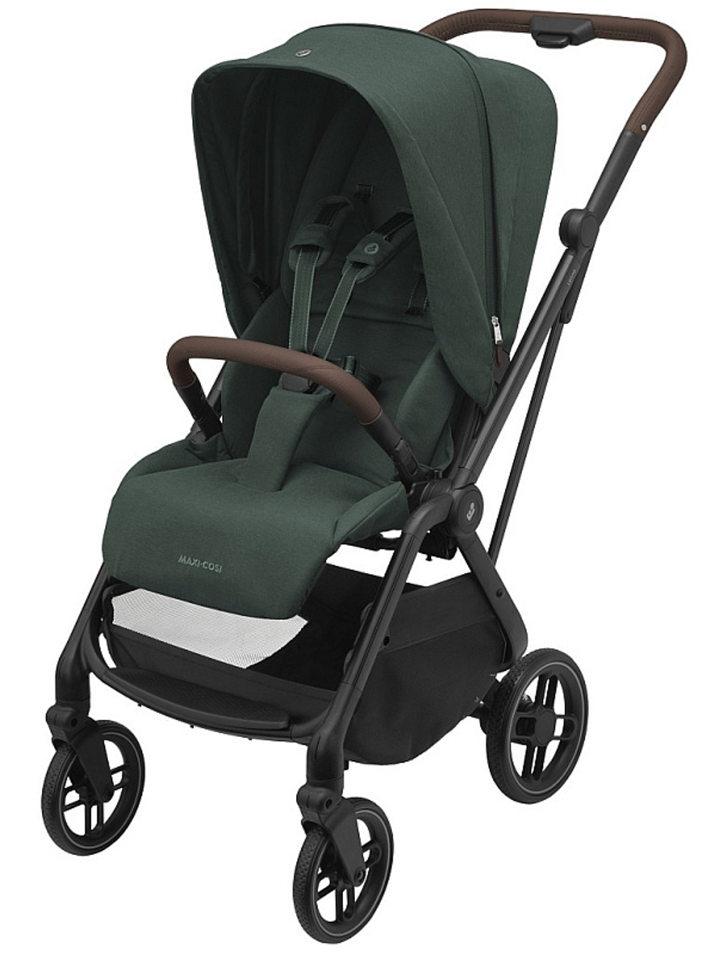 Детская коляска Maxi-Cosi Leona2 Oria 3 в 1 с автокреслом CabrioFix Select grey 1204403110 Twillic Green/1507672111 Essential Black