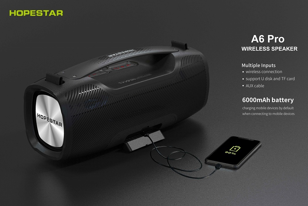 Беспроводная колонка Hopestar A6 Pro (55W BassSpeaker)
