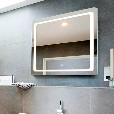 Зеркало с подсветкой Фортуна, 80х60 см (сенсорный выключатель, регулировка яркости, 6000К)