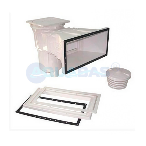 Скиммер IML 445х230мм V-15л с квадратной крышкой с декор. рамкой (универсал) (A-056)