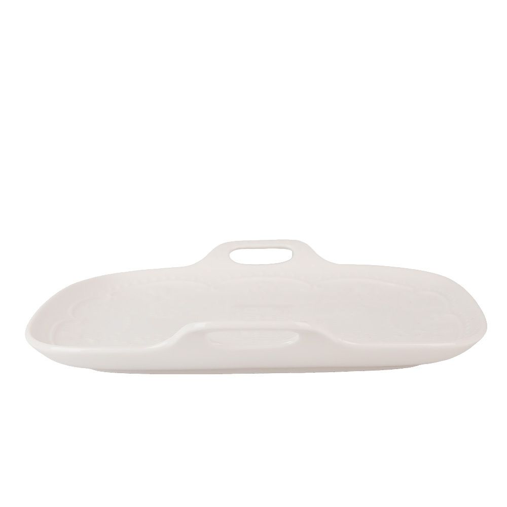 Блюдо " " 25х25,5х2,5см (min6) (фарфор) (транспортная упаковка)