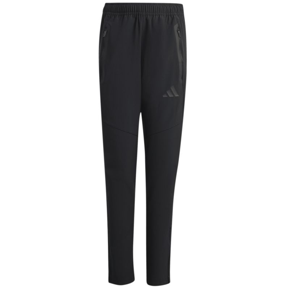 Детские теннисные брюки Adidas Tiro Travel Woven - black/black