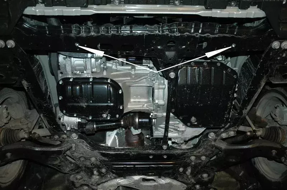 Защита картера и КПП Sheriff для Toyota Corolla X (E140/E150) 2007-2018 арт.24.3189