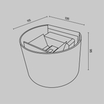 Уличный настенный светодиодный светильник Maytoni Fulton O573WL-L6B