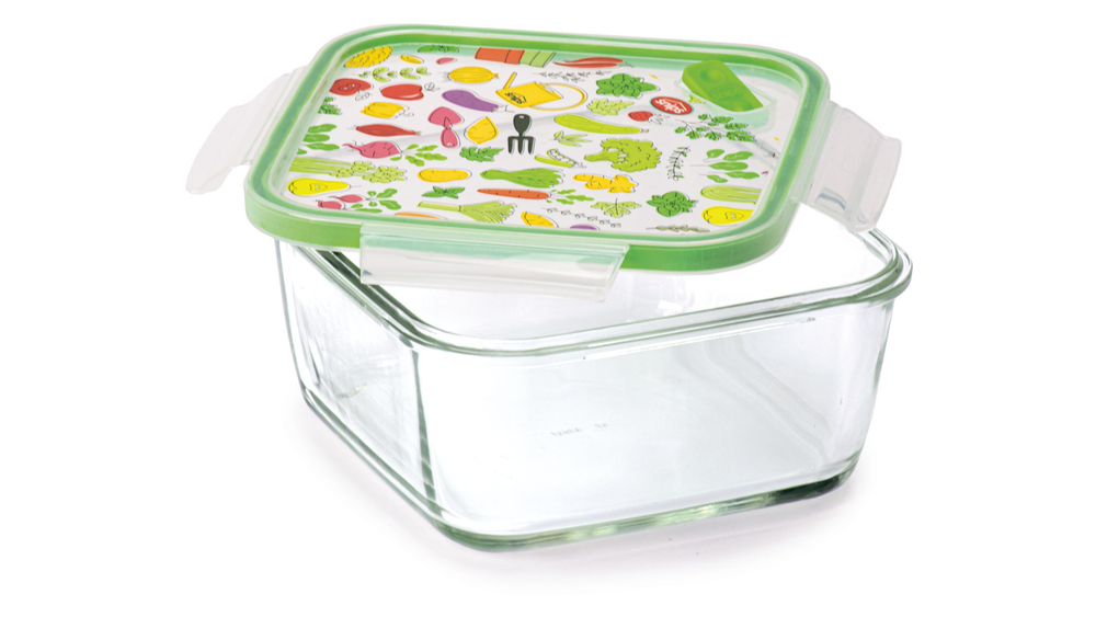 Контейнер квадратный 800мл SNIPS зеленый