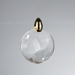 Подвесной светильник Cloyd GLOCK-B P1 / Ø12 см - золото (арт.11624)