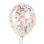 Конфетти фольга Круг, Розовое Золото, Хром, 1 см, 50 г.