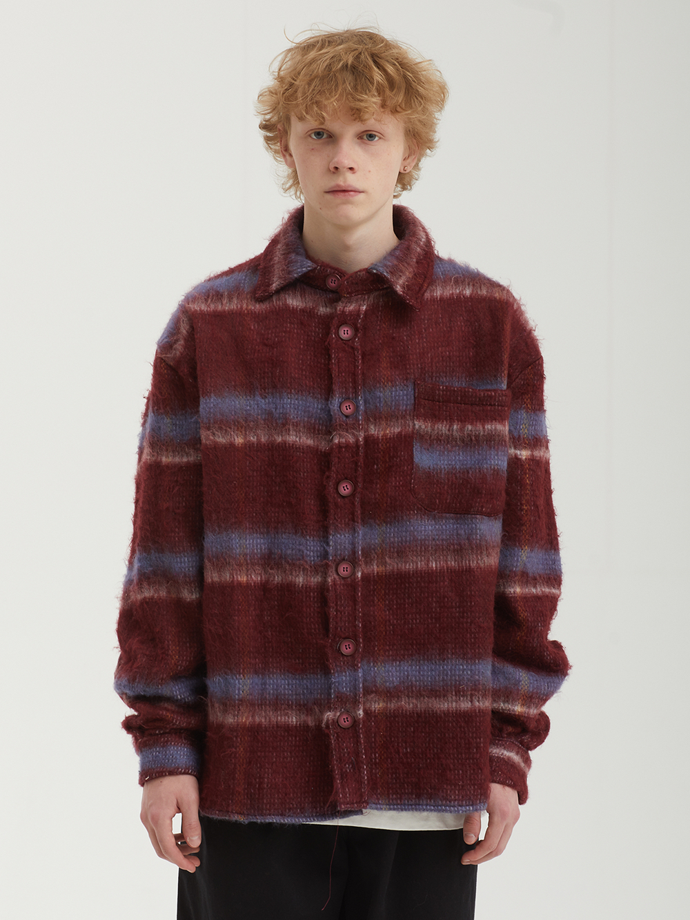 Мужская Рубашка Color Wash Oversized Flannel