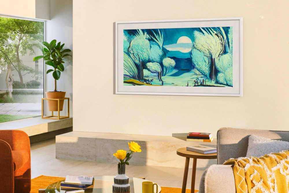 Телевизор QLED Samsung 43" QE43LS03FAUXRU The Frame черный 4K Ultra HD 60Hz DVB-T2 DVB-C DVB-S2 USB WiFi Smart TV