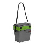 Ящик рыболовный зимний для хранения снастей серый/салатовый