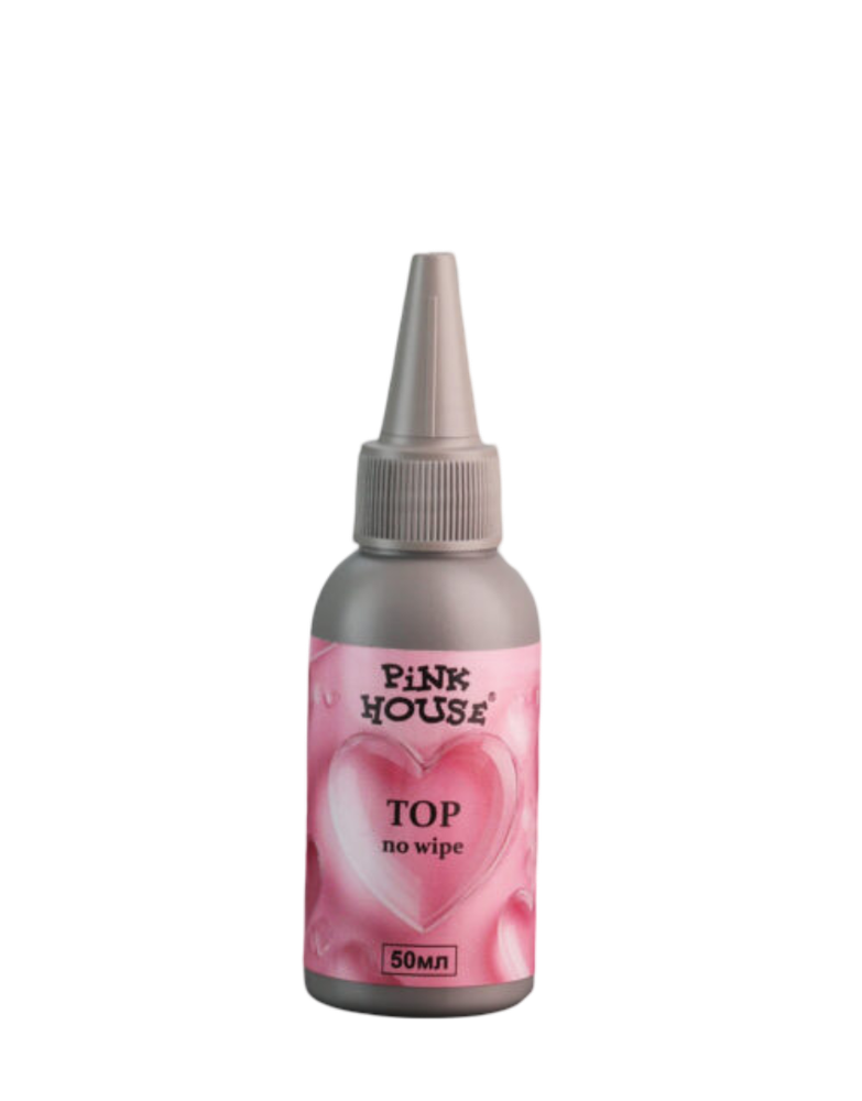 Топ с эффектом мокрых ногтей без UV Pink House, 30 мл Топ с эффектом мокрых ногтей без UV Pink House, 30 мл