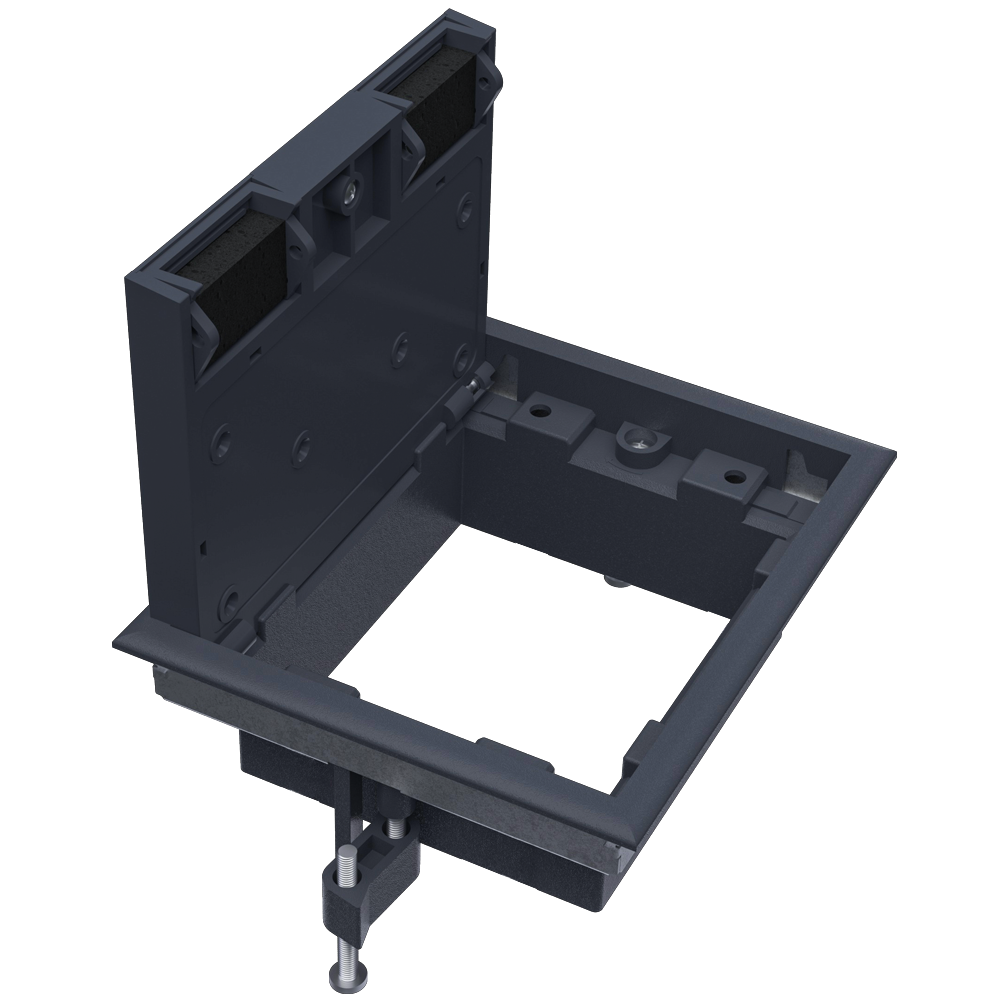 Лючок ревизионный в пол 8 мод.,  крышка ABS + гальванизированная стальная вставка