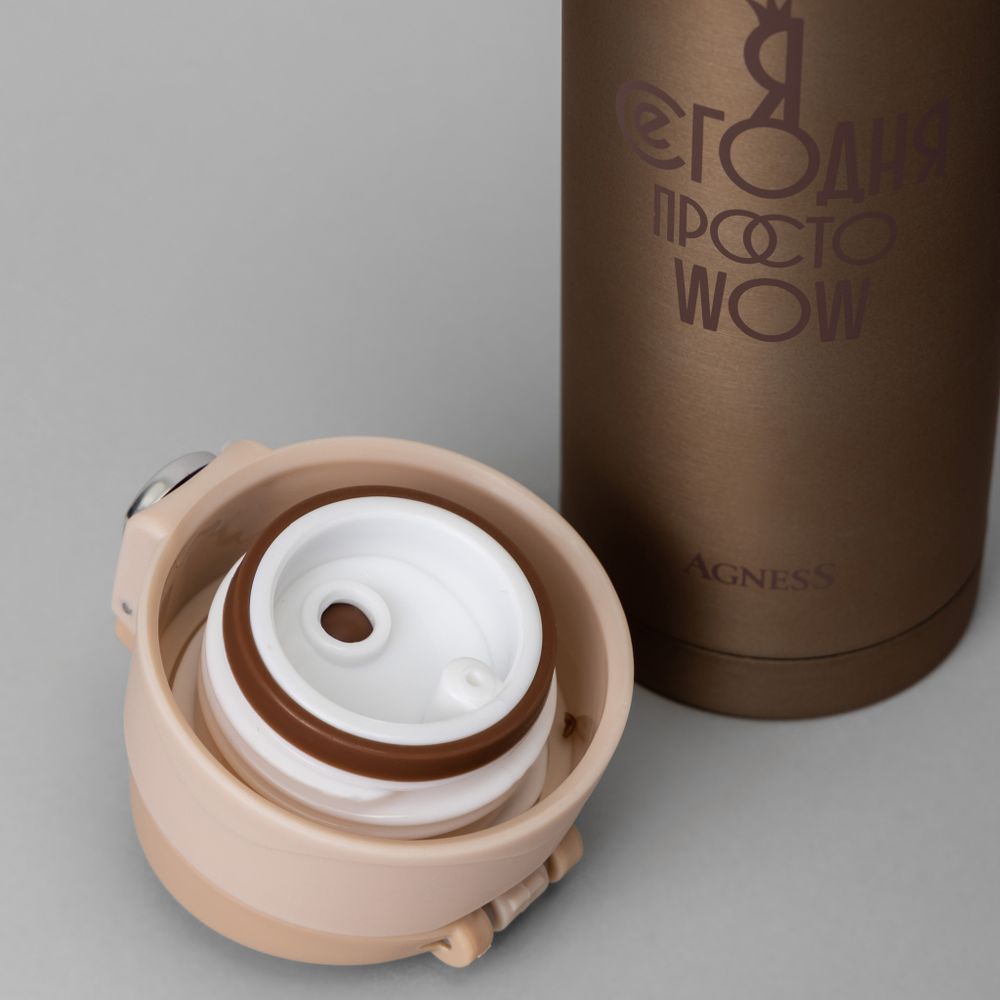 ТЕРМОКРУЖКА WOW 420 МЛ, КОЛБА НЕРЖ.СТАЛЬ 18/10