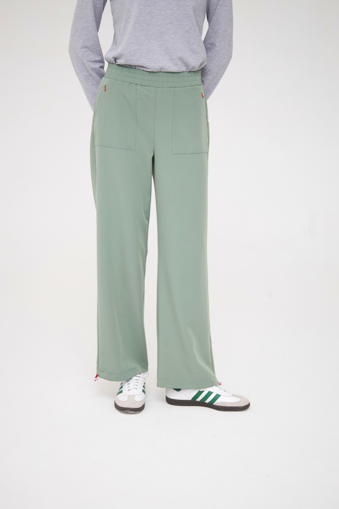 Брюки свободные медицинские женские Йошо, шалфей OLD