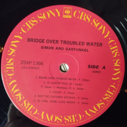 Винтажная виниловая пластинка LP Simon And Garfunkel Bridge Over Troubled Water (Japan 1979) (No Obi) Baby Driver