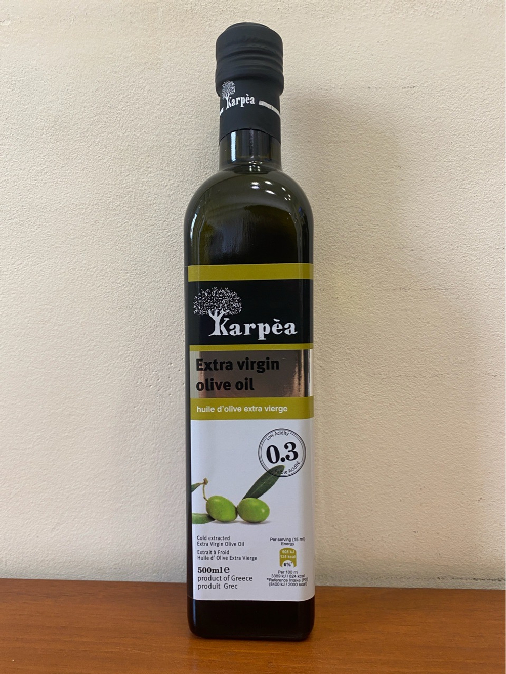 Оливковое масло Karpea 0.3 Extra Virgin 0,5 л, Греция