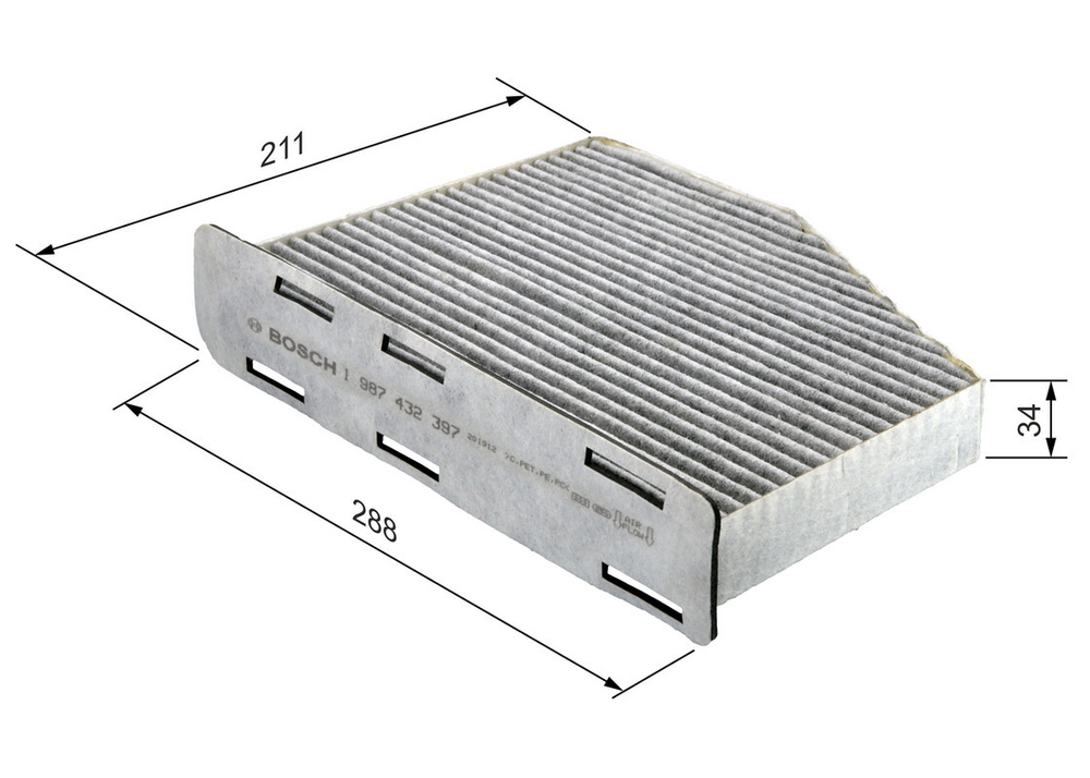 BOSCH - 1987432397-BOC - Filter, vazduh unutrasnjeg prostora
