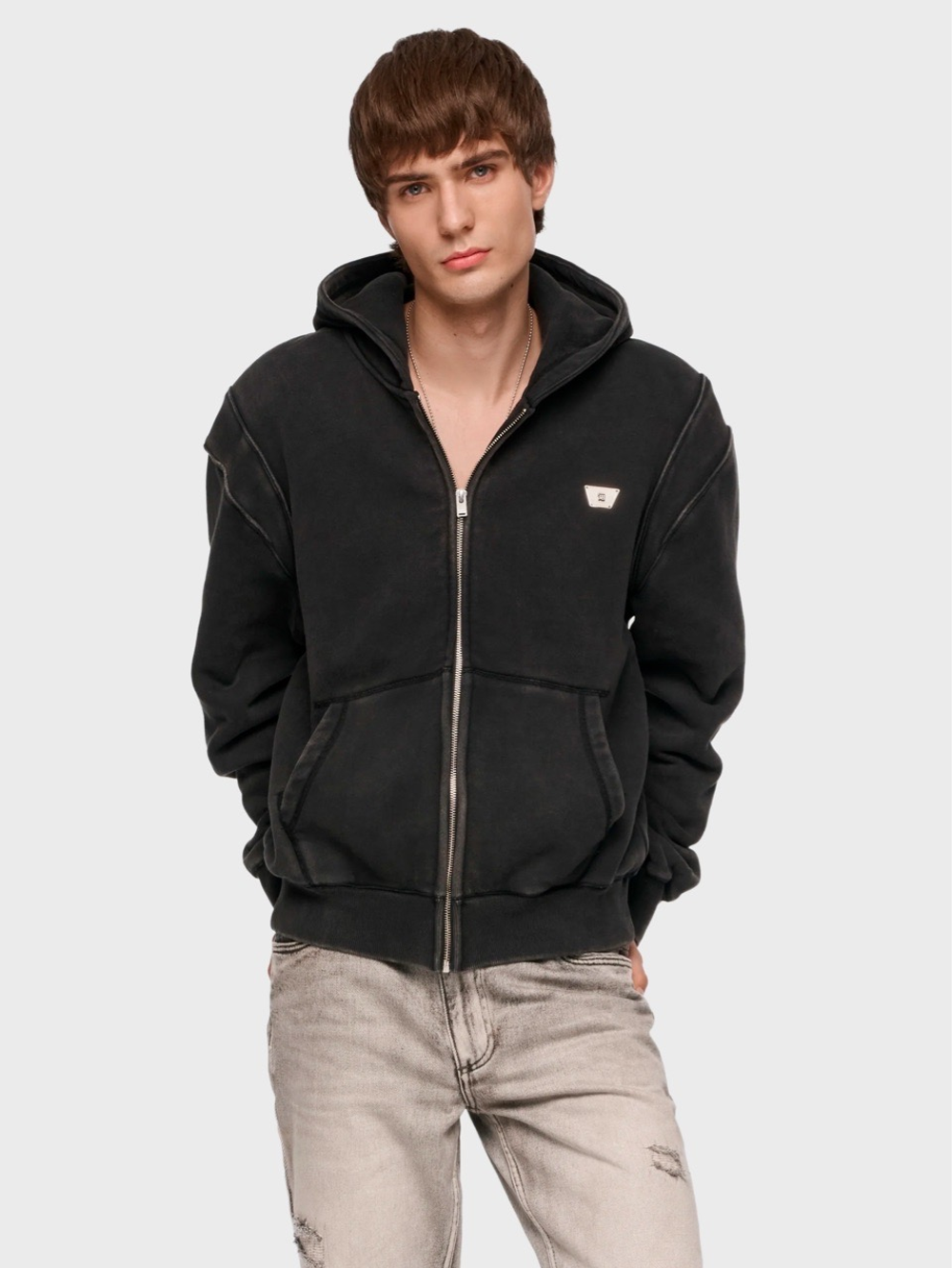 Худи на молнии MISBHV Teddy Zipped Hoodie Black
