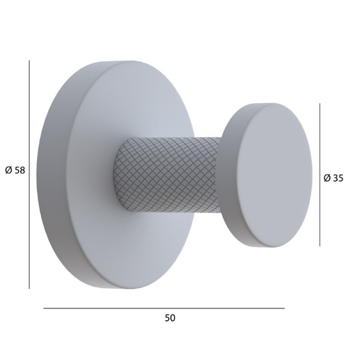 Boheme Крючок Настенный Uno Gun Metall