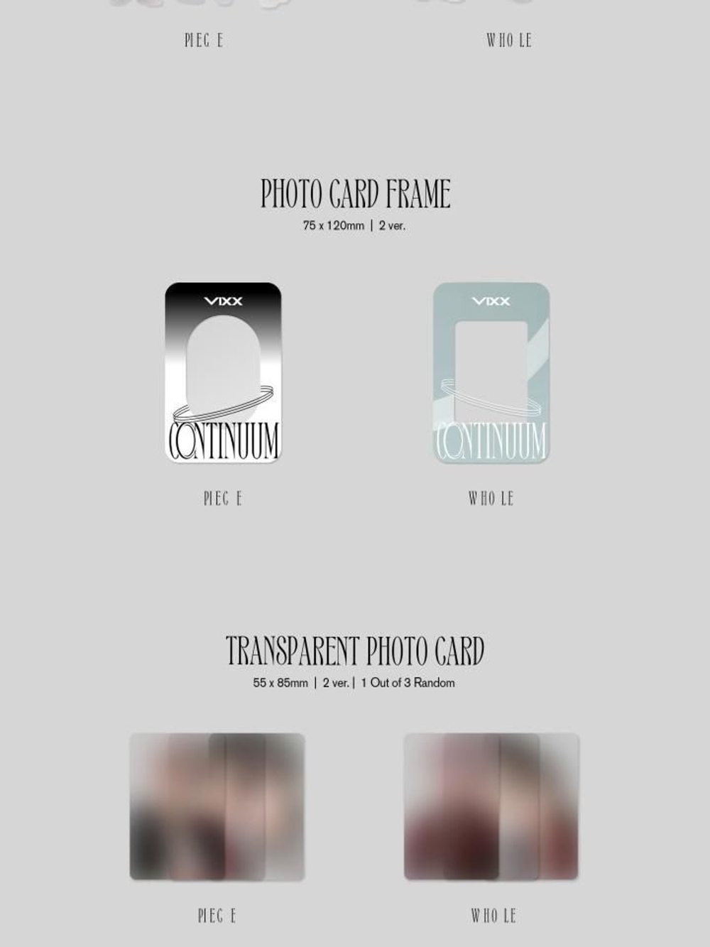 Альбом VIXX - CONTINUUM 5th Mini Album RANDOM Version