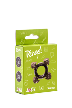 Эрекционное кольцо Rings Screw black