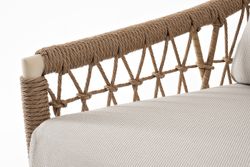 "Венеция" лаунж-зона из искусственного ротанга, цвет соломенный