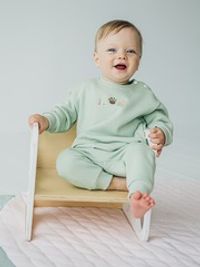 Джоггеры "Шалфей" утепленные 0+