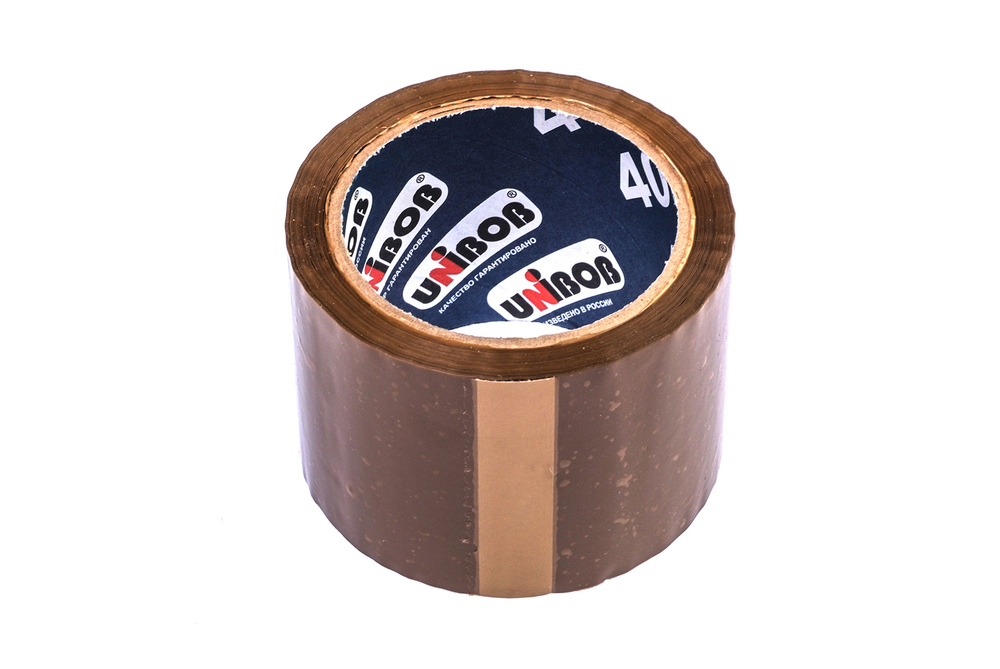 Клейкая лента Unibob 72ммх66м 40мкм темная