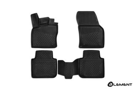 Коврики 3D в салон SKODA Kodiaq, 2017-&gt;, 4 шт. (полиуретан)