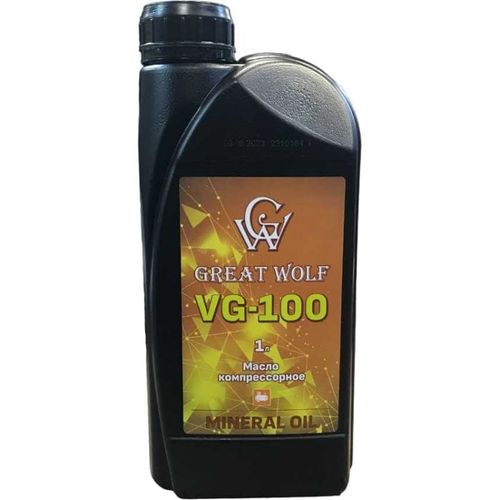 Great Wolf (GWM-0100/1) масло компрессорное vg-100 mineral oil (1л)
