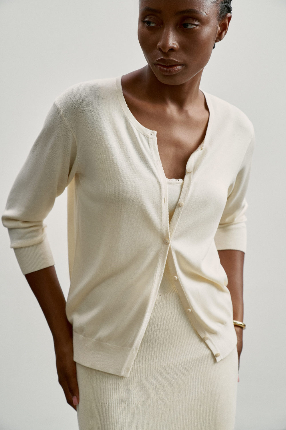 Кардиган ESSENTIAL, молочный