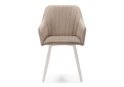 Кресло Слэм крутящееся бежевое / белое