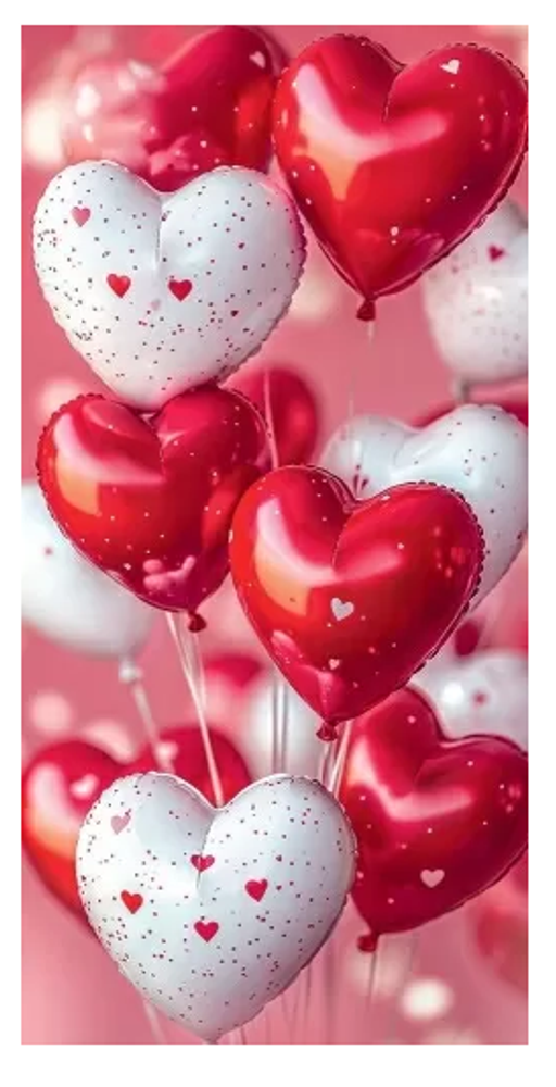 Конверт для денег без надписи (шарики-сердечки) Конверт для денег без надписи (шарики-сердечки)