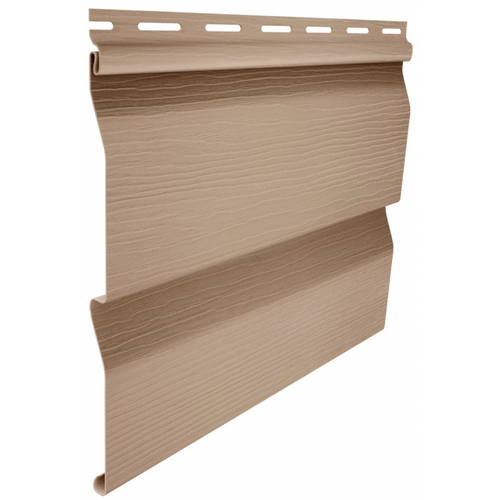 Сайдинг виниловый Ю-Пласт Корабельный брус бежевый 3050х230 мм