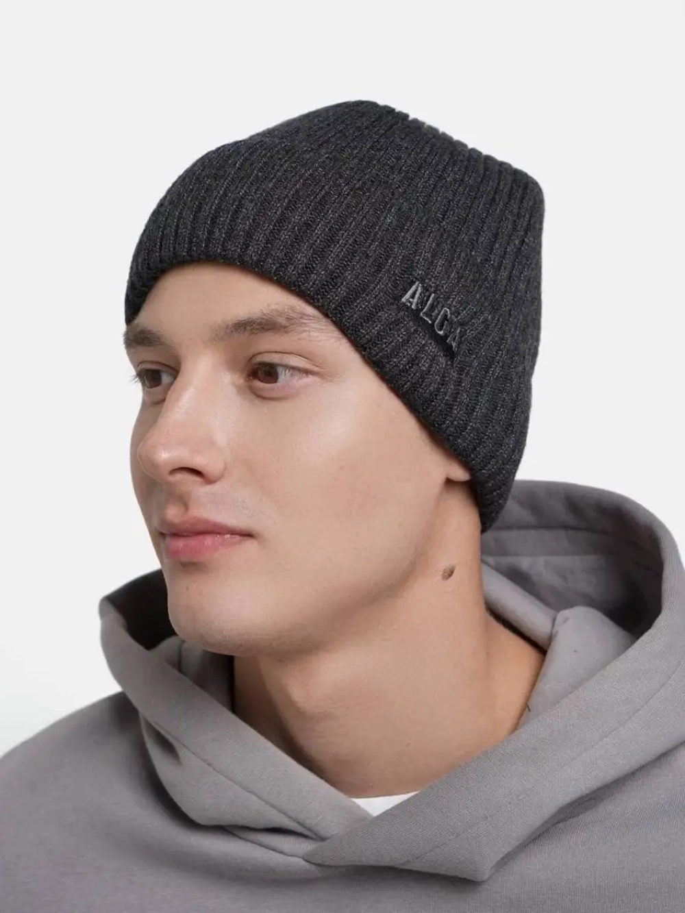 Шапка мужская/вязаная/подарок мужу/сыну/alga/алга