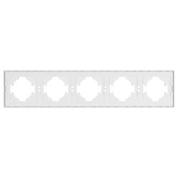 Рамка пластиковая FRM-TENDO-PL-5-WH (Arlight, Белый) 053851
